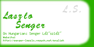 laszlo senger business card